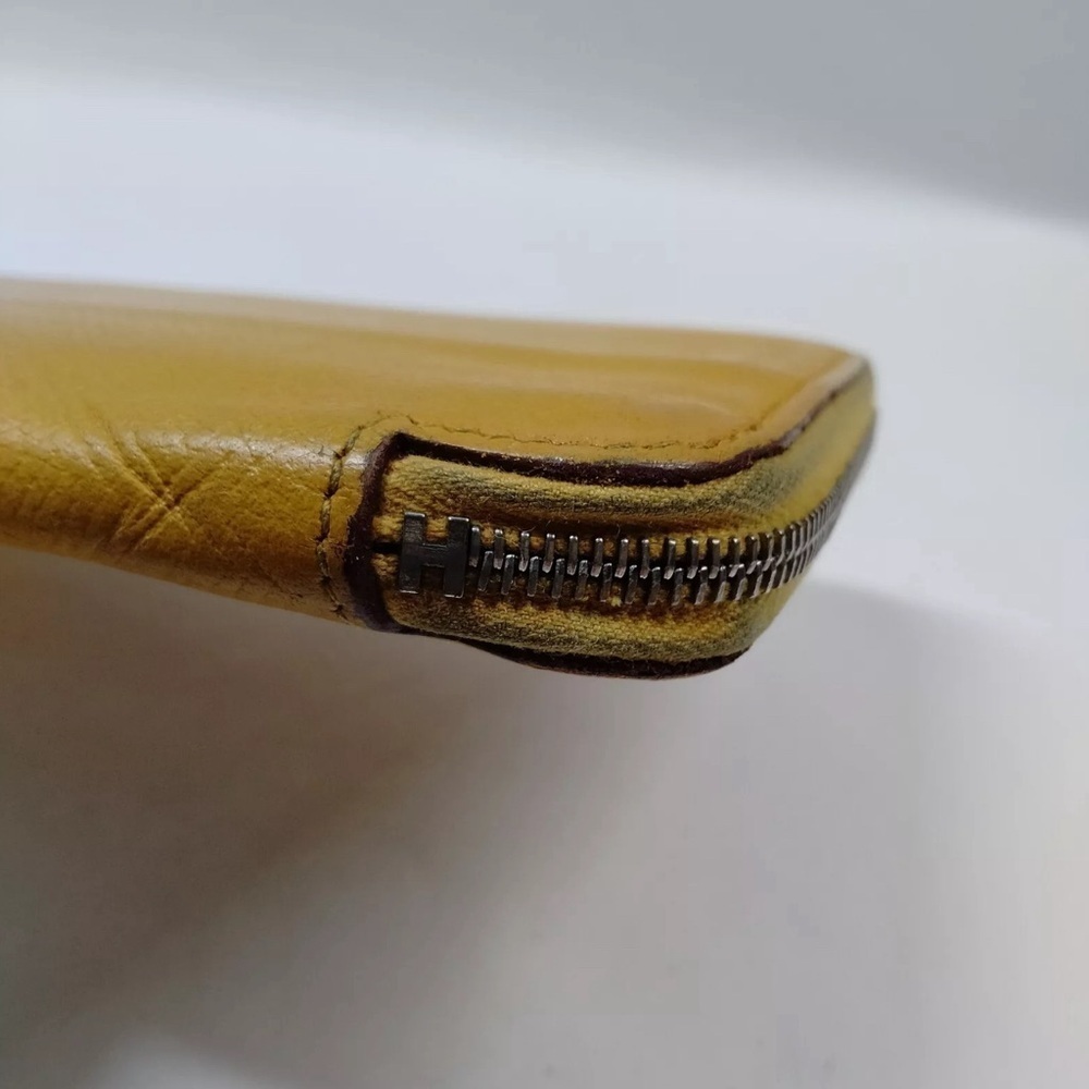 Hermes Yellow Silk'In Classique long wallet - Picture 9 of 9